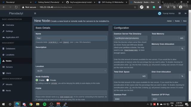 Pterodactyl Panel Installation [SCRIPT] - Hindi | Host multiple game server in 1 Machine | Yuvraj смотреть онлайн