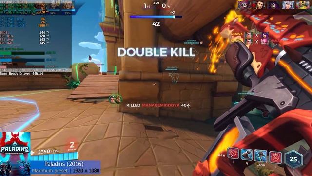 Lenovo Legion Y740-15 - Paladins benchmark test (Intel 9750H, Nvidia RTX 2070 Max-Q) смотреть онлайн