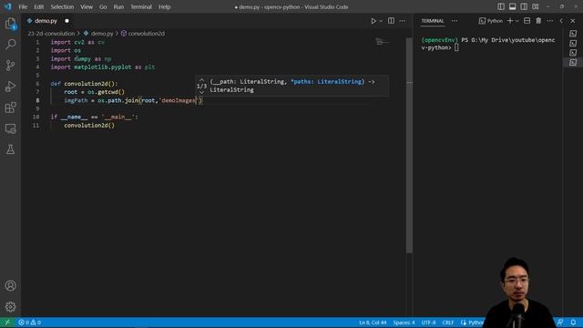 OpenCV Python 2D Convolution смотреть онлайн