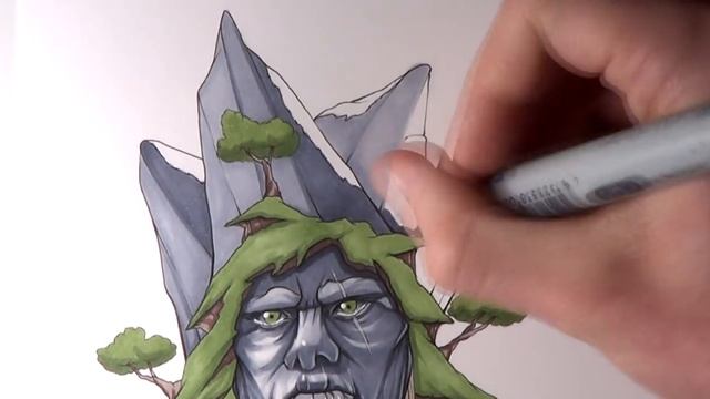 Let's Draw a MOUNTAIN GIANT - FANTASY ART FRIDAY смотреть онлайн