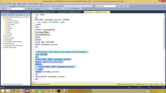 SQL Server Cursor Types - LOCAL Cursor & GLOBAL Cursor | SQL Server Tutorial / TSQL Tutorial смотреть онлайн