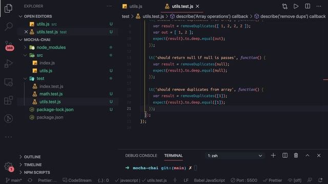 Writing Unit Tests using Mocha and chai #07 смотреть онлайн