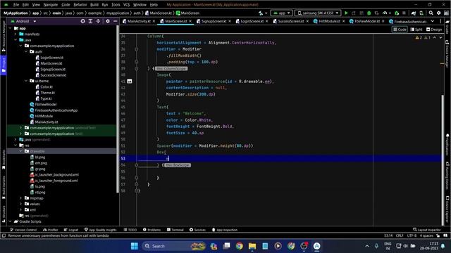 Firebase Authentication Signup and Login Android Studio Jetpack Compose | MVVM jetpack compose | #5 смотреть онлайн