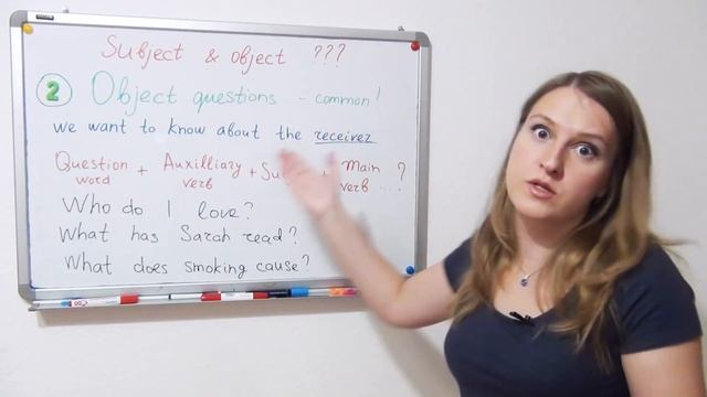Subject and Object questions, word order in questions, questions with who and what смотреть онлайн