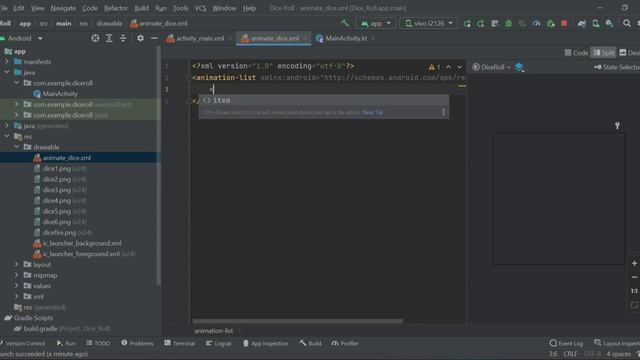 How to build Dice Roll App in android studio || Kotlin || With animation || Animation Drawable смотреть онлайн