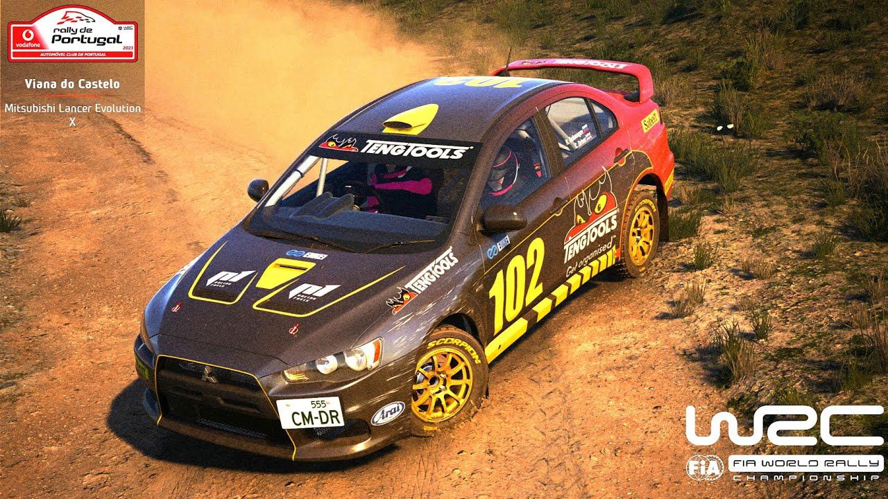 EA WRC Rally Portugal Mitsubishi Lancer Evo X (PS 5 4k) смотреть онлайн