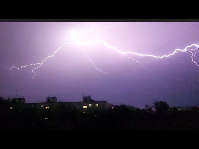 Красивая гроза в Москве! 3.07.24г #гроза смотреть онлайн