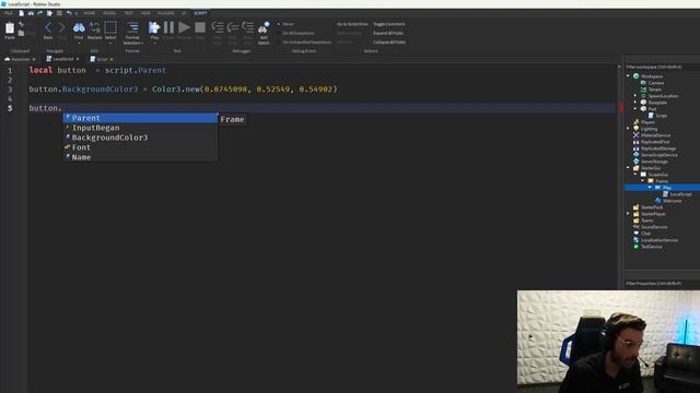 Roblox Studio Tutorial #9.7 - Local scripts and Gui смотреть онлайн
