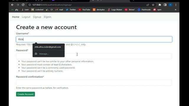 Django Project : Building a Secure User Authentication System In python Django (Easy way) смотреть онлайн