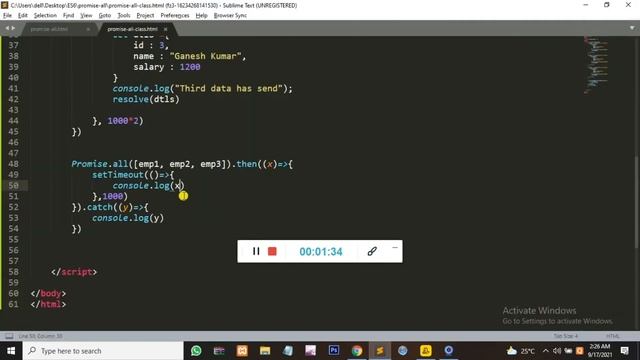 How to Promise all works in JavaScript (in Hindi) ? смотреть онлайн