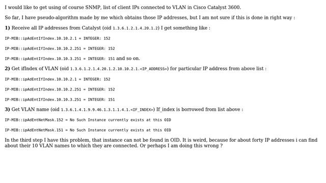 DevOps & SysAdmins: Find client IP connected to VLAN from Cisco Catalyst 3600 by SNMP смотреть онлайн
