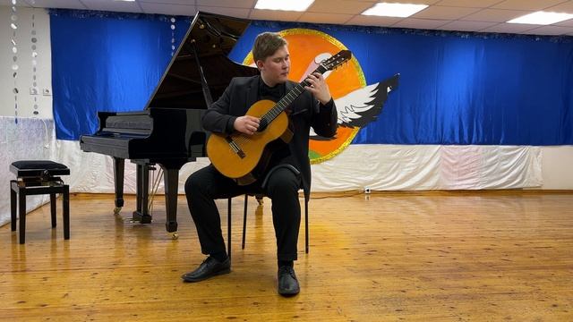 Н.Паганини- Большая соната 2 часть (Романс) С. Руднев- Куманек (исполняет Симагин Никита) смотреть онлайн
