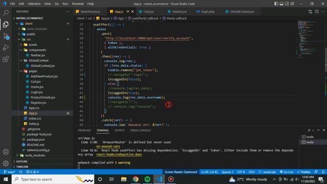 Create a Modern Ecommerce Project with React, NodeJS & MongoDB | #25 смотреть онлайн