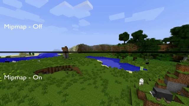 Minecraft Mipmap Off vs On смотреть онлайн