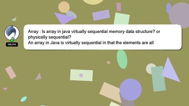 Array : Is array in java virtually sequential memory data structure? or physically sequential? смотреть онлайн