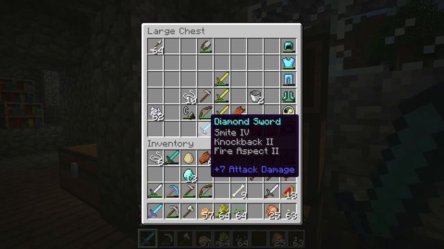 Minecraft Diamond Sword 30 Enchantment Unbreaking III Fire Aspect II - What does this do? смотреть онлайн