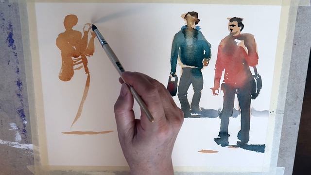 Быстрые Наброски Людей Акварелью смотреть онлайн