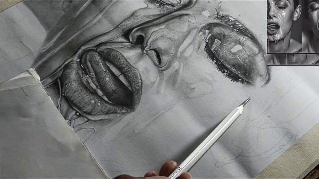 50 + hours Realistic girl sketch in 5 min HYPER REALISTIC DRAWING ❤️❤️ смотреть онлайн