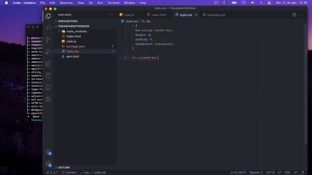 How to make a transparent window with ElectronJS смотреть онлайн
