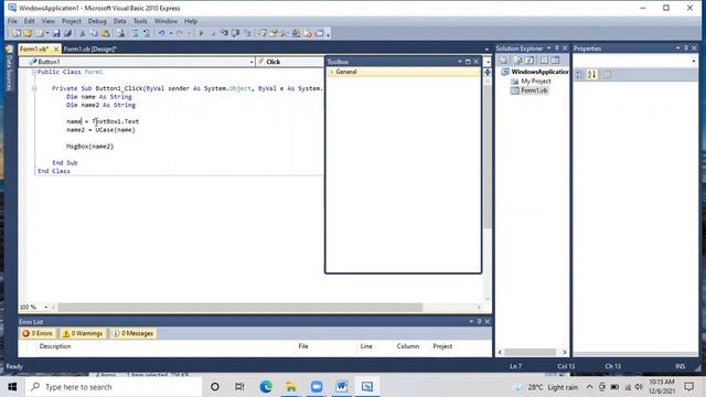 Visual Basic NET Using Upper and Lower Case смотреть онлайн