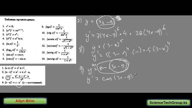Урок №63. Производные смотреть онлайн