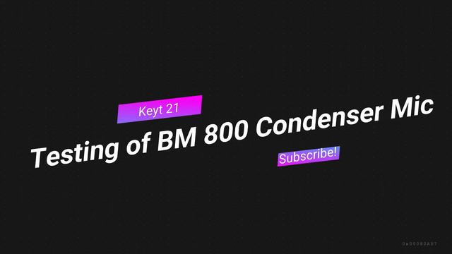 Testing of BM 800 Condenser Microphone (App Used, Audacity) смотреть онлайн