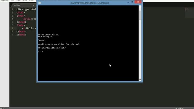 WAMP alias directory/ Prepros page update/ (Hello World webpage tutorial) смотреть онлайн