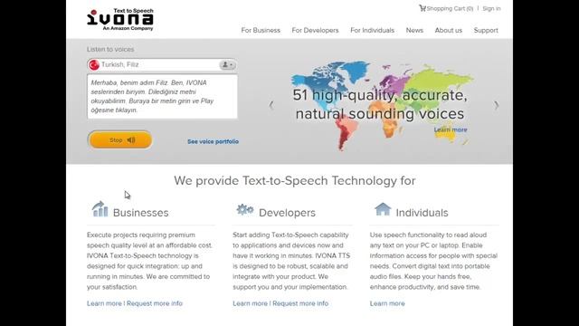 İvona - сайт для тренировки произношения смотреть онлайн