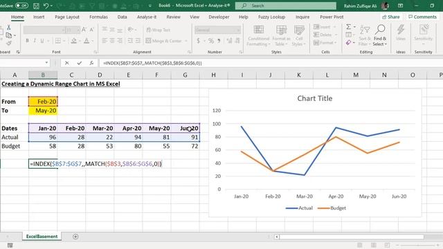 Create Dynamic Named Ranges for Charts by INDEX & MATCH Function in Microsoft Excel смотреть онлайн