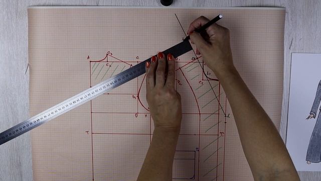 Пошив женской пижамы. Часть 2. Построение воротничка пижамы смотреть онлайн