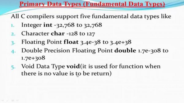 Data Types in C Language - Part 1 || Data Types in c | what is data types? and it's types || Lect-1