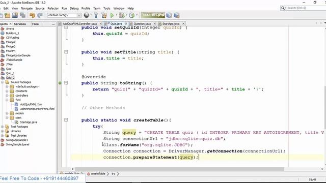 #18 creating Quiz Table in Sqlite Database смотреть онлайн