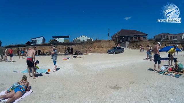 Пляж в Степановке. Отдых на Азовском море. Степановка Первая. смотреть онлайн