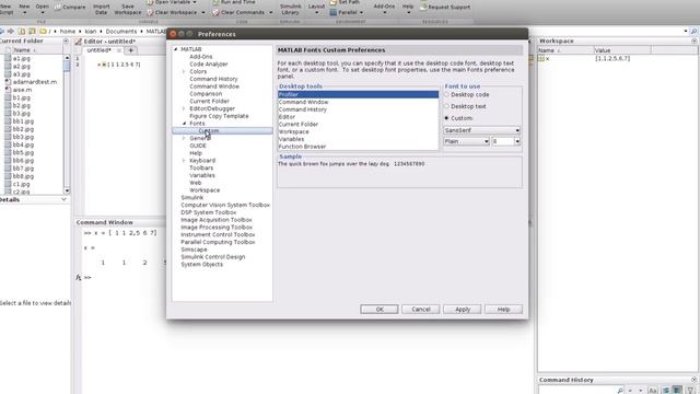 How to change the FONT SIZE in MATLAB ? смотреть онлайн