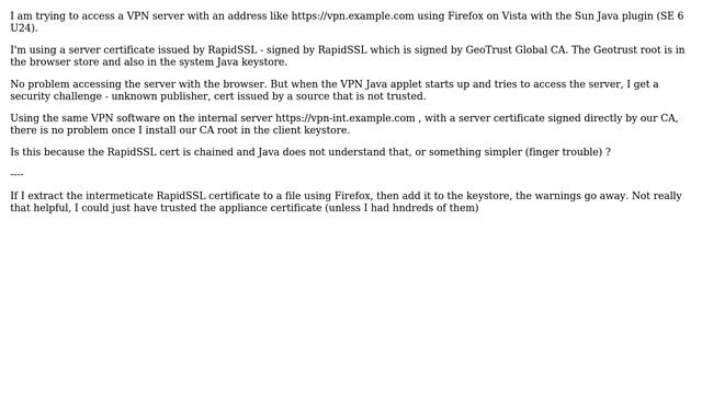Issue with chained root certificate in Java on Windows Vista смотреть онлайн