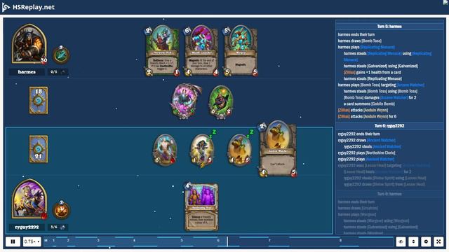 ProGaming - Hearthstone, Mech Hunter(13) vs Silence Priest(13) by harmes and ryguy2292, Ranked - .. смотреть онлайн