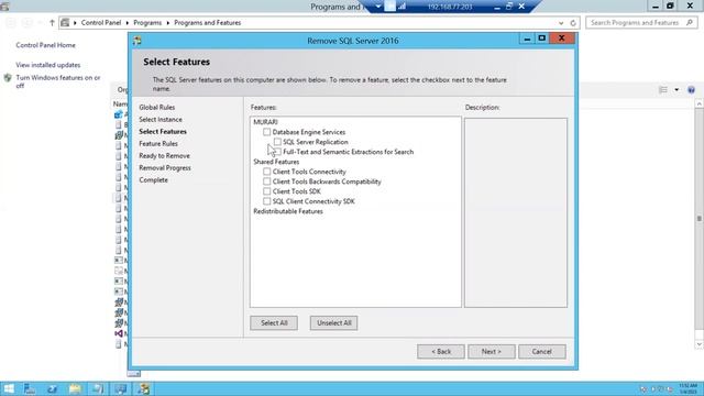 Uninstallation of SQL Server смотреть онлайн