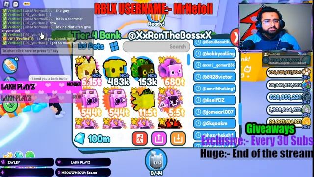 ?LIVE? Pet Simulator X Christmas Mythical Pet Giveaway #Roadto29Ksub смотреть онлайн