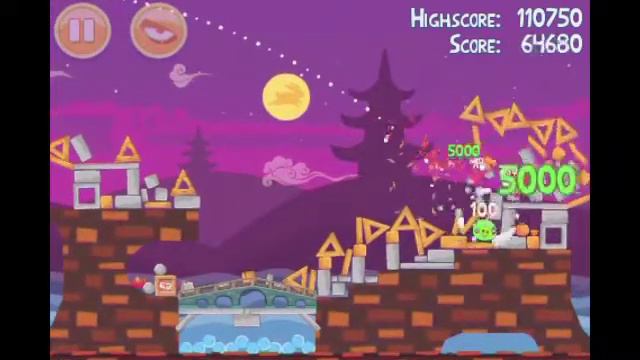 Angry Birds Seasons Mooncake Festival 2-7 3-Star Walkthrough смотреть онлайн