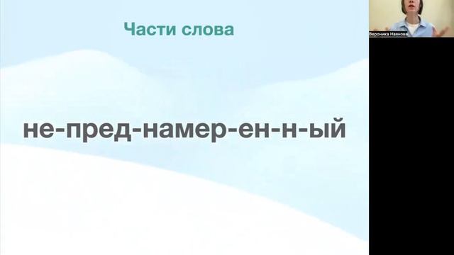 Части слова смотреть онлайн