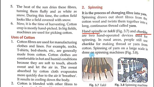 Class 6, Science, Chap 3, Fiber And Fabric