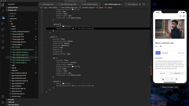 Ionic 5 ecommerce app - Product Details & Cart Screen UI - Ep3 - Speed Code смотреть онлайн