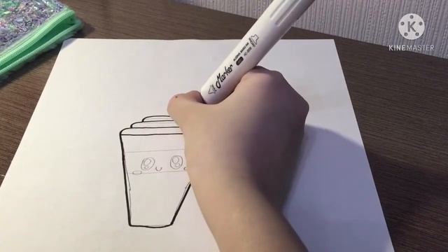 Как нарисовать стакан с кофе ☕️|Дарьин Микс смотреть онлайн