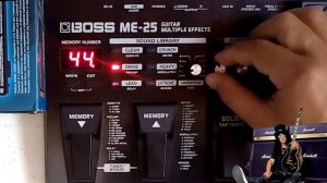 BOSS ME 25 Distortion SLASH inspired Guitar Tone FREE Patch Settings