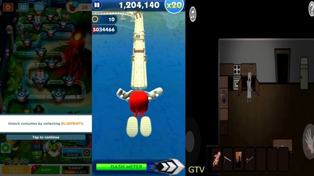 Despicable Me Minion Rush vs Sonic Dash vs Granny 2D Horror Escape Game смотреть онлайн