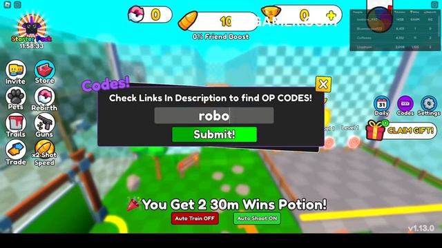 All Secret shoot wall simulator Codes 2023 | Codes for shoot wall simulator 2023 - Roblox Code смотреть онлайн