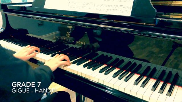 Grade 7 Gigue Handel ABRSM piano syllabus 2019-2020 5th mvt Suite no.8 F minor HWV 433 finale смотреть онлайн