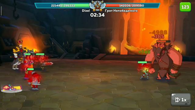 Hustle Castle. Подземелье 100% (в первый раз). Игра в рондоме. смотреть онлайн