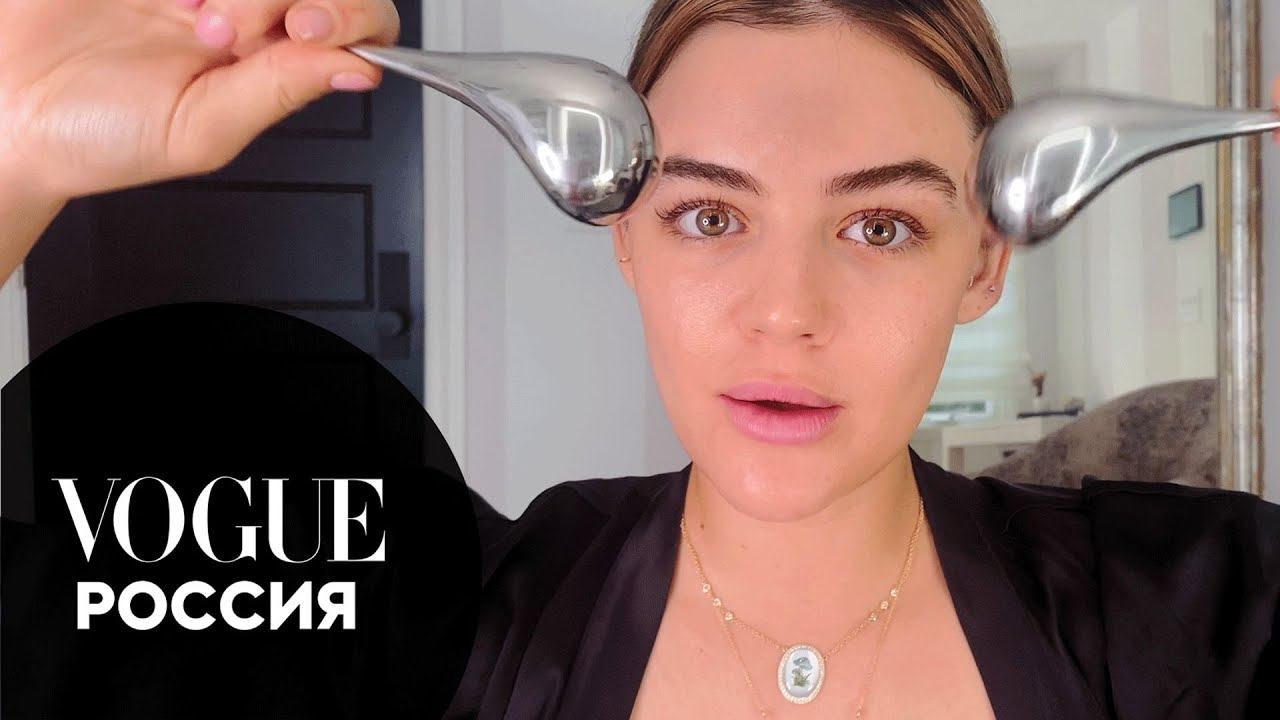 Люси Хейл показывает, как сделать современный голливудский макияж | Vogue Россия смотреть онлайн