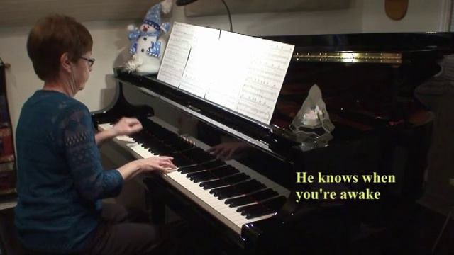 Santa Claus Is Coming To Town | Fred Coots | (piano w/lyrics) смотреть онлайн